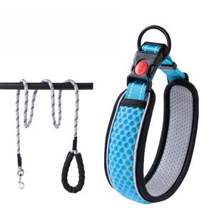 Reflecterende Halsband En Leiband Set Verstelbare Nylon Band Met Reflecterende Strips Nachtelijke Veiligheidswandelen Voor Grote Honden - Product Image 5