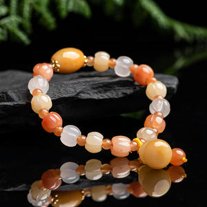 กำไลหยกทรงฟักทองโทแพซธรรมชาติ ดีไซน์เก๋สำหรับผู้หญิง ขายส่ง SL42 - Product Image 3