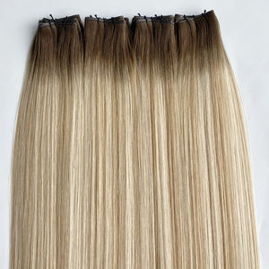 无返货发质 100% 天然人发 Genius Weft 可烫、可染、可剪。光滑 # SBT18/60 钢琴浅色 - Product Image 2