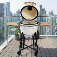 Barbecue Kamado en céramique professionnel de 22 pouces, de haute qualité, émaillé, pour fumer au charbon de bois en extérieur