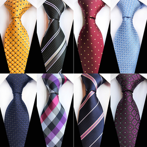 8cm <strong>Men's</strong> <strong>Tie</strong> Solid Plaid Striped <strong>Ties</strong> for <strong>Men</strong> Business <strong>Pink</strong> Red Neck <strong>Tie</strong> - Product Image 3