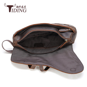 Bolso de Pecho de Cuero Genuino para Hombre, Estilo Retro, Resistente, Informal, para Uso en Exteriores - Product Image 4