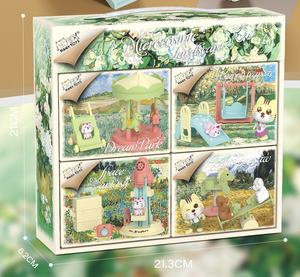 Mini Juego de Paisaje Microcósmico para Niñas, 4 en 1: <span class=keywords><strong>Carrusel</strong></span>, Torre de Cohetes, Tobogán y Columpio, Educativo y Ecológico - Product Image 5