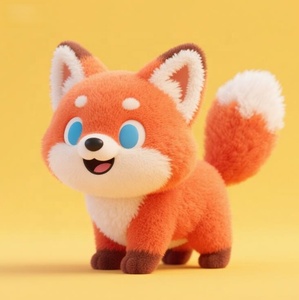 Tùy chỉnh <span class=keywords><strong>Fox</strong></span> Thú nhồi bông đồ chơi dễ thương gấu trúc đồ chơi sang trọng thêu phụ kiện <span class=keywords><strong>Fox</strong></span> linh vật plushies - Product Image 4