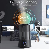 Diffuseur d'huiles essentielles électrique 2,8 L, humidificateur ultrasonique, stérilisation, design coloré pour l'extérieur et la maison