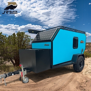 Mini remolque todoterreno mini <span class=keywords><strong>caravana</strong></span> rinoceronte negro quinta rueda <span class=keywords><strong>4x4</strong></span> estilo europeo fibra de vidrio camping mejores caravanas pequeñas Australia - Product Image 2