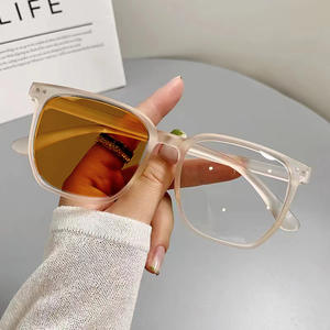 AVL15927 Unisex hombres mujeres miopes <span class=keywords><strong>gafas</strong></span> ligeras PC cuadrado fotocromático Marco <span class=keywords><strong>de</strong></span> borde completo lente reemplazable 1 pieza - Product Image 4