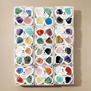 Cristallo naturale grezzo 12 zodiacale Set-irregolare cristallo grezzo diffusore di <span class=keywords><strong>pietra</strong></span>, <span class=keywords><strong>pietra</strong></span> Yoga e decorazione di campioni minerali per bambini - Product Image 5