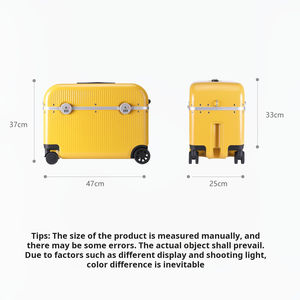 תיק נסיעות ילדים אופנתיים מטען 20 אינץ '-על מזוודה טרולי עם רוכסן נעילה עמיד למים - Product Image 3