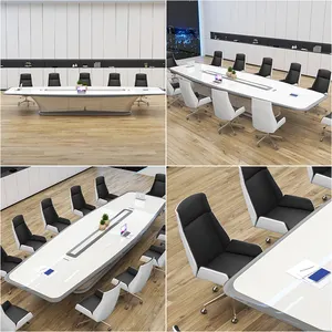 Zitai Factory Price Boardroom Table Luxury Customized 10 12 16 20 22 Seater Person Conference Table For Office Meeting
