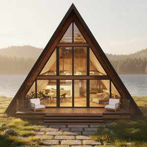 Casetta <span class=keywords><strong>Prefabbricata</strong></span> Modulare Moderna a Forma di A, Mini Casa da Giardino Economica, Villa <span class=keywords><strong>Prefabbricata</strong></span> Compatta, <span class=keywords><strong>Cabina</strong></span> Stile Apple - Product Image 5