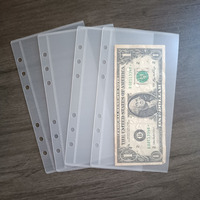 Meilleure vente : Pochette de classement en plastique PP pour argent, format A5 A6 A7, sans languettes, sans fermeture éclair, ouverture latérale, pochette à monnaie, enveloppe givrée personnalisée