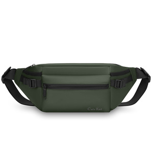 Celv <strong>Keil</strong> Men's Waist Bag Multi Functional Chest Bag Gray Black Military Green Dark Blue Solid Color Coating Material Everyday - Product Image 5