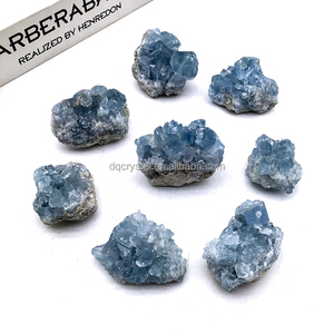 Vente en gros de cristaux naturels de celestine bleue, pierres précieuses, grappes de cristaux de guérison, celestine brute pour <span class=keywords><strong>la</strong></span> décoration de <span class=keywords><strong>la</strong></span> maison - Product Image 1
