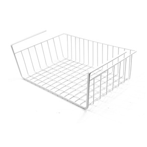 Panier sous étagère suspendu en fil métallique panier de rangement pour cuisine bureau garde-manger <span class=keywords><strong>armoire</strong></span> de salle de bain noir - Product Image 3