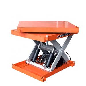 Meja Angkat Gunting 300kg 500kg 5m 6m Platform Angkat Hidrolik Elektrik Putar - Product Image 3