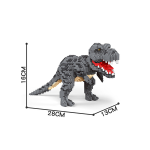 Jurassic Thief Dragon Tyrannosaurus <span class=keywords><strong>Rex</strong></span> Double Ridgesaurus DIY Juguetes Ensemble de blocs de construction micro-nano à assembler Jouets pour enfants - Product Image 4