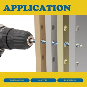 hss Step-Point Twist <b>Drill</b> <b>Bit</b> with 3-Flat Shank - Anti-Chip Clogging Design for Precision - Product Image 6
