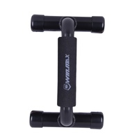 Barres parallèles en forme de H Win.max WMF51401 avec poignées en mousse de haute qualité, structure robuste et durable pour l'entraînement de fitness et de musculation