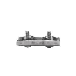 Usine de matériel acier inoxydable de qualité Marine 304 3mm double pince de câble pince de câble métallique - Product Image 5