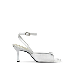 Sandales à talons hauts pour femmes, grande taille, à bout carré, avec nœud, style bouche <span class=keywords><strong>de</strong></span> poisson - Product Image 6