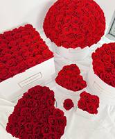 Coffret de Roses Naturelles pour la Fête des Mères, Cadeau Fleuri Maman, Rose Éternelle, Boîte Fleurie Maman, Fête des Mères