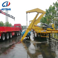 Camion semi-remorque porte-conteneurs autochargeur de 40 pieds, 37 tonnes, 20 pieds, 40 pieds, chargeur latéral de conteneurs, chargeur latéral, élévateur à vendre