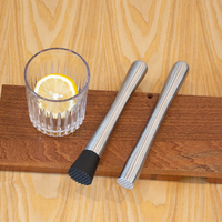 Pilon à glace moderne en acier inoxydable 304, écologique, pour cocktails et fruits, outil de barman, kit de bar à domicile