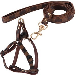 Collare e Guinzaglio per Cani di Piccola Taglia in Pelle e Pelliccia Personalizzati di Lusso Premium - Product Image 4
