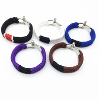 Bracelet en alliage brésilien avec ceinture ajustable, 1 pièce, accessoire de survie en queue de poisson, tissage, collection 550, vente en gros