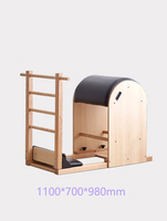 Barril de Pilates de Madera de Roble Macizo de Lujo para Gimnasio Privado en Casa, Entrenamiento de Alta Gama para la Salud de la Columna Vertebral y la Flexibilidad
