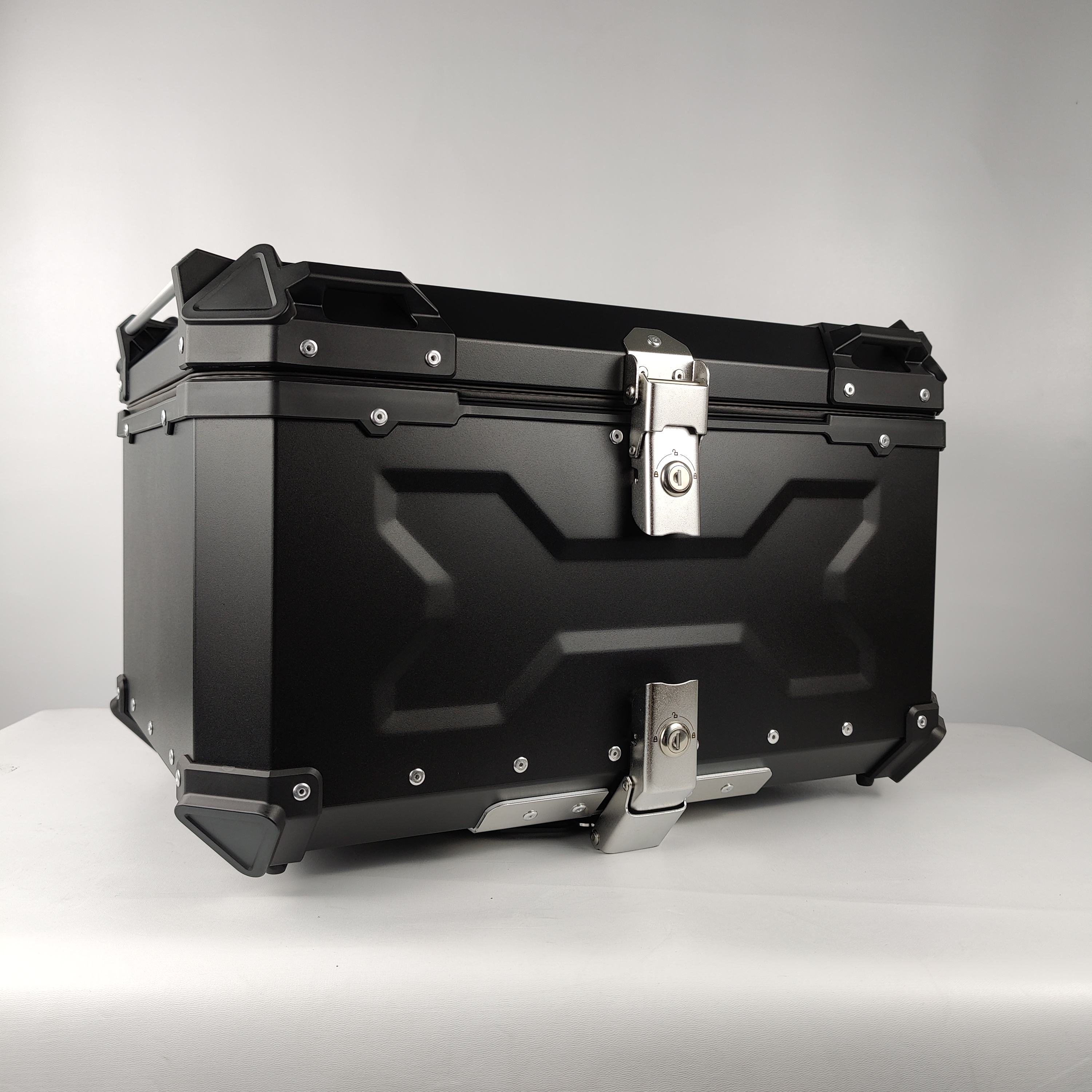 AP03 65L Aluminum Waterproof Motorcycle Top Case, Trunk Tail Box With Security Lock For Luggage (black) I.571958904 - View #4