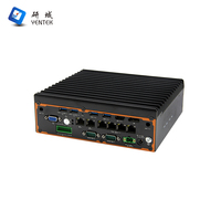 OEM ODM Intel I5-1135G7 1195G7 1235U 1255U DC 9 ~ 36V Wide Voltage Win10 11 Linux Sans ventilateur Rail DIN Pc intégré industriel