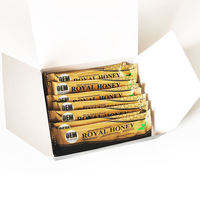 Sobres de Miel por Caja, Palitos de Miel Negros Modernos y Únicos, Miel Premium en Venta con Empaque