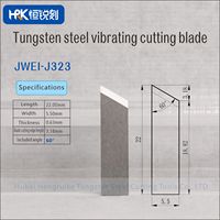 JWEI Serie Wolframkarbid Oszillierende Klinge Hochverschleißfeste Vibrationsmesser für Leder-, Schaum- und Kartonschneiden, J323