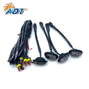 Feux de calandre avant à LED personnalisés ADT avec coque fumée noire, blanche et jaune pour calandre Ranger Raptor 2020 - Product Image 4