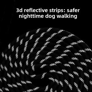<span class=keywords><strong>Correa</strong></span> de Entrenamiento <span class=keywords><strong>Extensible</strong></span> para Perros y Gatos, de Nailon Resistente, con Rayas Reflectantes, Multicolor, No Retráctil, para Pasear - Product Image 2