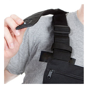 Sac de poitrine pour femmes sportives, <span class=keywords><strong>ceinture</strong></span>, sac banane pour hommes, sac de poitrine tactique, sac de poitrine avec lumière, pratique, réglable, USB, extérieur - Product Image 4