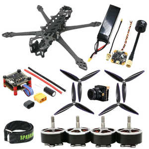 Kit de drone de course FPV de 7 pouces, longue portée, cadre en fibre de carbone, moteur 1500KV, émetteur vidéo 1300mW, batterie 3300mah, contrôleur F4 - Product Image 3