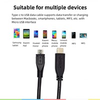 Câble Micro vers Type-C Type-C vers Micro USB Câble de données OTG pour téléphone portable Android