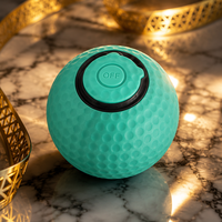 Jouet pour oiseaux de type mini-golf, direct usine, en matériau ABS, avec son d'appel d'oiseau, roulement automatique, 3 modes de rebond circulaire, rechargeable