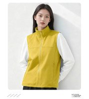 Gilet Softshell d'extérieur 4 saisons OEM UNSIX avec motif lettres, impression de logo personnalisé, imperméable, col montant, prix bas