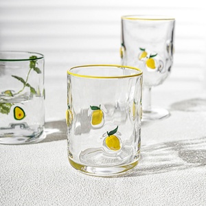 Vaso <span class=keywords><strong>de</strong></span> vidrio pintado a mano con diseño transfronterizo, taza <span class=keywords><strong>de</strong></span> desayuno con relieve, nuevas copas <span class=keywords><strong>de</strong></span> vino <span class=keywords><strong>de</strong></span> tallo corto - Product Image 6