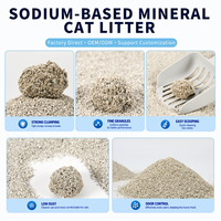 Bentonite de sodium naturelle, litière pour chat écologique, hautement absorbante, faible teneur en poussière, agglomération rapide, contrôle des odeurs, 8 kg, approvisionnement en vrac en usine