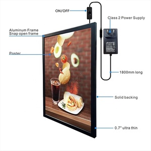 Marcos para Pósteres <span class=keywords><strong>de</strong></span> Películas LED, Marco para Cuadros <span class=keywords><strong>de</strong></span> 16" X 24", Marco a Presión <span class=keywords><strong>de</strong></span> Aluminio para Exhibición Publicitaria y Marco Acrílico para Póster <span class=keywords><strong>de</strong></span> Pared - Product Image 2