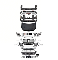 Kit carrosserie professionnel neuf pour Mercedes-Benz Classe V W447 Vito Viano 2016-2024 avec crochet de remorquage et clips - Pièces de mise à niveau du pare-chocs