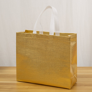 Xinsen Nonwoven <b>Bag</b> Spunlace Fabric Gold Coating General Packaging Shopping <b>Bag</b> - Product Image 1