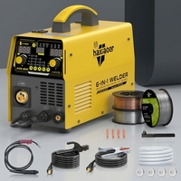 HAXIAOER MIG200 220V DC 200A Nouvelle machine à souder portable à inverter IGBT sans gaz à fil fourré, torche MIG, acier inoxydable, bricolage domestique