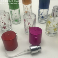 YJ-00198 Vaporisateur transparent pour impression par pulvérisation, étoile, lune, verre, 20 ml, atomiseur, flacon de parfum rechargeable
