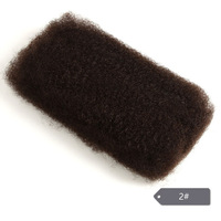 Cheveux Remy en vrac de haute qualité sans attaches, cheveux humains péruviens QVR Afro Kinky Curly Wave en vrac pour tressage, couleur naturelle